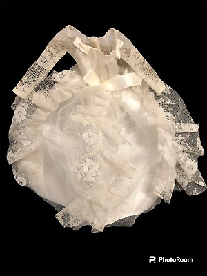 #ad Barbie#x27;s White Wedding Dress Vintage $18.93