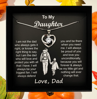 #ad To My Daughter Necklace Father to Daughter Christmas Birthday Gift from Dad $27.99