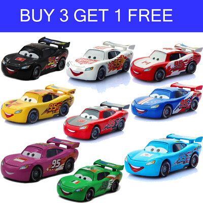 #ad 1:55 Toy Vehicle Lightning For Kids Set McQueen Car Model Diecast Gift Loose $8.39