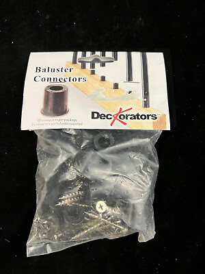 #ad Deckorators Classic Round Black Baluster Connector $8.00
