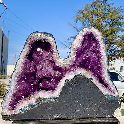 #ad 66.44LB Natural Amethyst geode quartz clustercrystal specimen Healing $4520.40