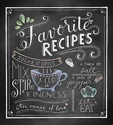 #ad Deluxe Recipe Binder Favorite Recipes Chalkboard $19.39