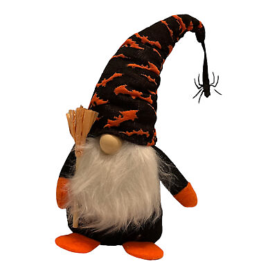 #ad NWOT Halloween 8” Holiday Plush Gnome With A Spider $15.50