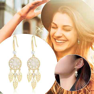 #ad Women Girls Flower Leaves Tassel Dreamcatcher Dangle Earrings Jewelry Gifts $8.67