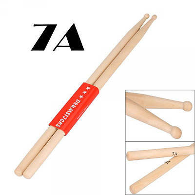 #ad New A Pair Music Band Maple Wood Drum Sticks Drumsticks 7A $4.74