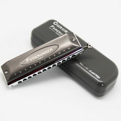 EASTTOP T1248NV 12holes new chromatic harmonica key of C without valves Gift New $31.40