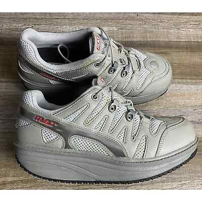 #ad MBT Swiss Masai Sport 04 gray leather toning walking Shoes sz 5.5 6 37 2 3 $32.00