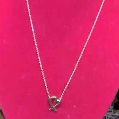 #ad Tiffany amp; Co Paloma Picasso Loving Heart Necklace 925 Sterling Silver $165.00
