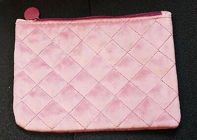 #ad New Makeup Bag February 2020 Soft Velvety Pink Cosmetic Bag no contents $5.86