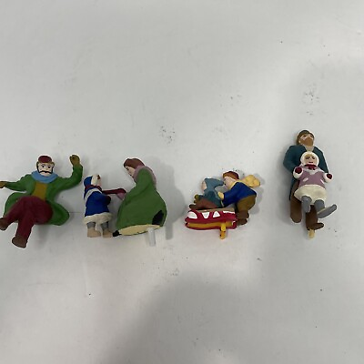 #ad Mr Christmas Holiday Skaters Lot of 4 Replacement Non SKATING Figures $9.99