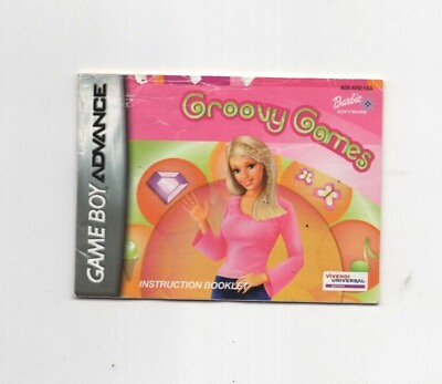 #ad Barbie Groovy Games GBA MANUAL ONLY Authentic Nintendo Booklet $4.99