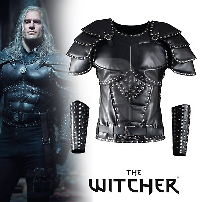 #ad The Witcher Cosplay Costume Geralt Of Rivia Armor Vest Set Leather Suit $249.99