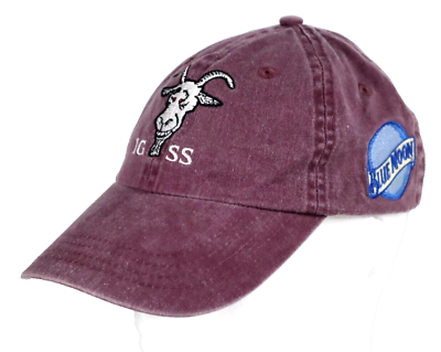 #ad BLUE MOON BEER Maroon HAT GOAT IG SS Race Embroidered Baseball Cap $5.99