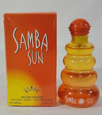 #ad Samba Sun Eau De Toilette Woman 3.3 oz Natural Spray Perfume In Box Estate $19.99