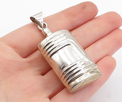#ad MEXICO 925 Sterling Silver Vintage Perfume Bottle Pendant OPENS PT3028 $97.88