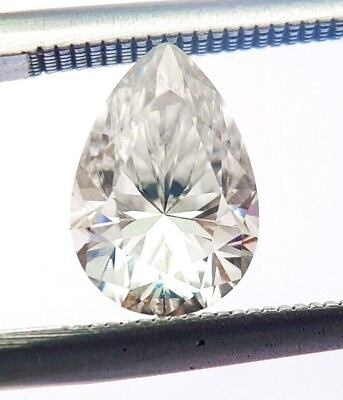 #ad 1 Carat 1 Piece D Color VVSI Pear Cut CVD HPHT Lab Grown Diamond For Ring UP16 $150.00