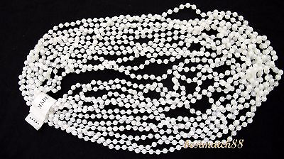 White Faux Pearl Bead Necklace Party Favor gift filler necklaces beads jewelry $13.00
