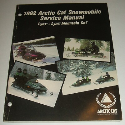 #ad Arctic Cat 1992 Lynx 340 Service Manual and Lynx Mountain Cat 340 $17.54