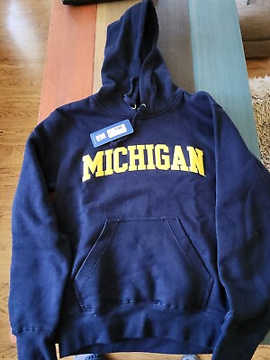 #ad Big Cotton Gear for Sports Michigan Hoodie Sweatshirt Men XS Extra Small w Tags $18.66