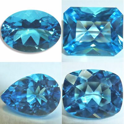 #ad Natural Topaz Swiss Oval Emerald Pear Cushion Faceted Loose Gems Fine Cut AAA $25.95