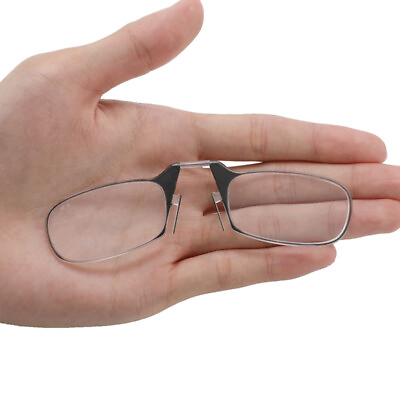 #ad New Clip Nose Reading Glasses Portable Folding Presbyopic Glasses for Men Women $5.98