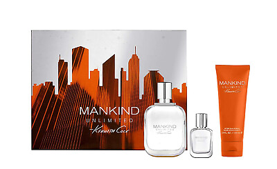 #ad #ad Kenneth Cole Mankind Unlimited Gift Set Men 3Pc 3.4 0.5 EDT 3.4 oz Afte Shave $30.00