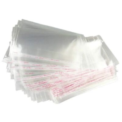 Resealable Cellophane Bags Clear Self Adhesive Plastic Transport Packaging Masks $49.29