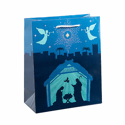 #ad Nativity Gift Bags Christmas Party Supplies 12 Pieces $18.14