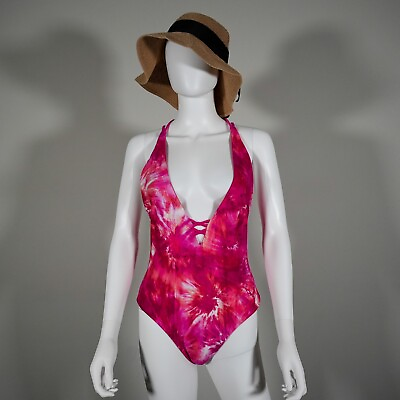 #ad Women#x27;s 1pc Swimwear XL Backless Swimsuit Multicolor $60.00