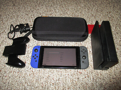 #ad Nintendo Switch System 32GB Console w Gray amp; Blue Joy Cons Charger Dock $199.95
