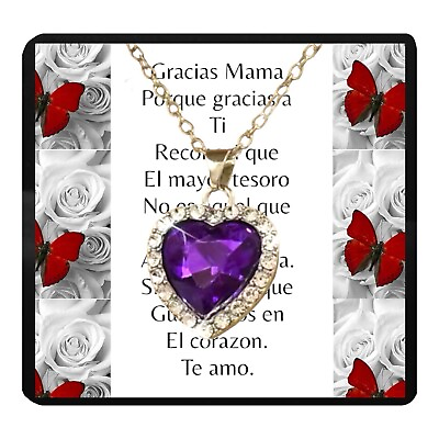 #ad #ad Necklace Card Box Gift Set For Mom Fr Daughter I Son En Español In Spanish $14.97