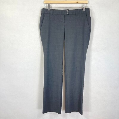 #ad Body by Victoria The Kate Fit Low Rise Flare Dress Pants Size 4 Short Gray $25.00