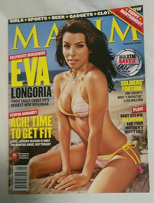 #ad MAXIM Magazine EVA LONGORIA January 2005 $9.99