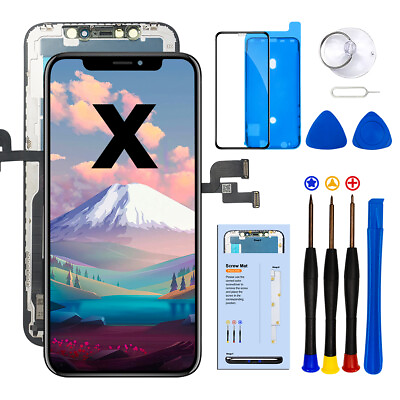 #ad For iPhone X Display LCD Touch Screen Digitizer Assembly Replacement A Quality $15.59