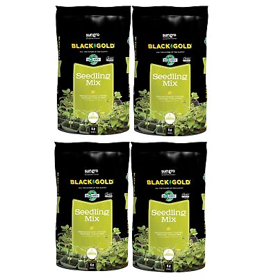 #ad Sun Gro Horticulture Black Gold Natural amp; Organic Seedling Mix 16qt Pack of 4 $52.72