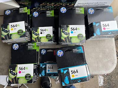 #ad Lot Of 37 Genuine Sealed New HP 564 564XL Black amp; Tri Color Ink Cartridges $289.00