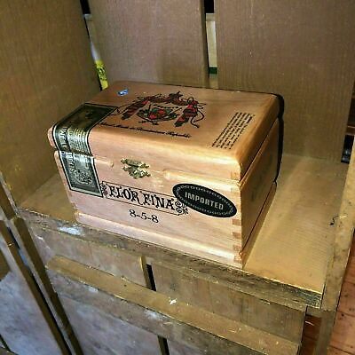#ad Arturo Fuente Flor Fina Empty Wooden Cigar Box 7x4.5x4.5 $10.00