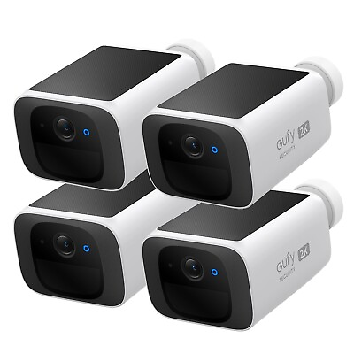 #ad eufy S220 SoloCam Solar Security Camera 2K Wi Fi Wireless Outdoor Camera 1 4Pack $299.99