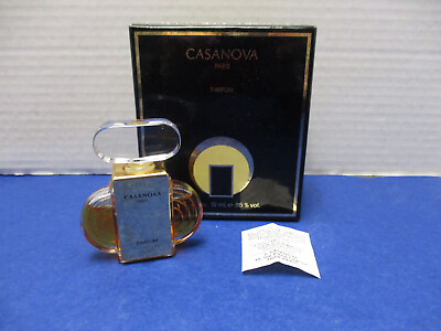 #ad J Casanova Parfum Retired 1 2 Oz Splash Perfume Paris Floral Warm Spicy Preowned $82.00
