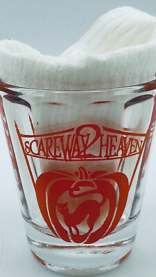 #ad Hard Rock Halloween Shot Glass Scareway 2 Heaven 2002 Nashville $11.99