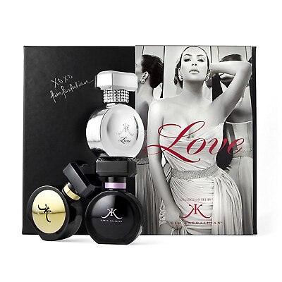 Kim Kardashian Love Collection Perfume Gift Set 3 pc For Her $32.49