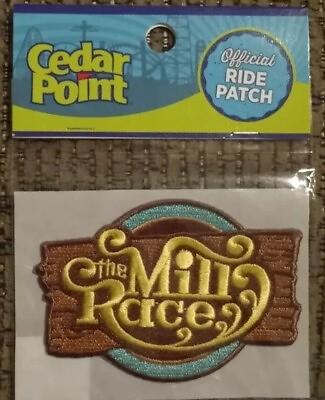 #ad Cedar Point The Mill Race embroidered Iron on patch $72.25