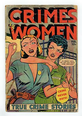 #ad Crimes by Women #11 FR GD 1.5 1950 $580.00