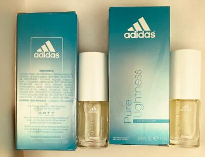 #ad adidas for Women Pure Lightness Eau De Toilette .375 fl oz BOXED 2PC BUNDLE GIFT $15.99