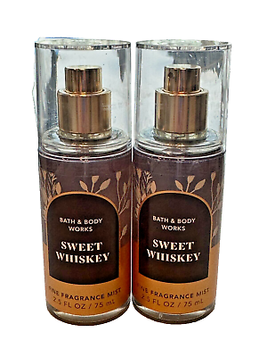 #ad Bath amp; Body Works LOT 2 Fine Fragrance Mist 2.5 oz Sweet Whiskey NEW Travel $13.29