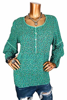 #ad Max Studio 1X Plus Top NWT $98 Easy Wear Loose Fit Tunic Blouse 1 2 Button Up $19.99