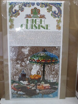 #ad Vintage food High Cuisine kitchen culinary poster 1971 16876 $74.98