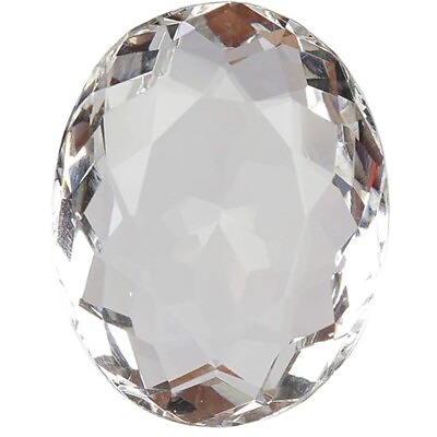 #ad 88.00 Carat White Topaz Oval Gemstone Loose for Jewelry Making $18.89