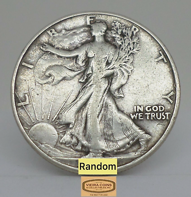 #ad 1936 D Walking Liberty Half Dollar 90% Silver Average Circulated #A21 $14.99