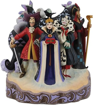 #ad Disney Traditions Villains Carved By Heart 24cm Figurine Ornament Jim Shore GBP 165.00